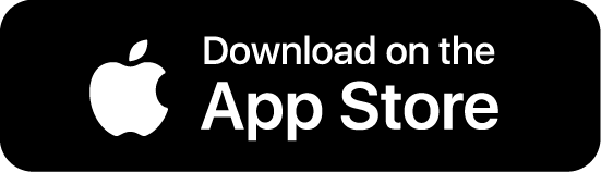 Pulsante nero con il testo "Scarica dall'App Store" in lettere bianche su sfondo trasparente.