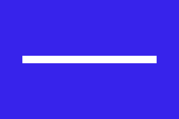 Uma linha branca horizontal é claramente visível contra o fundo azul escuro liso.